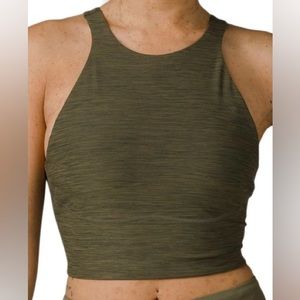 Prana X Sorel Wandering Soul Longline Sports Bra Cargo Green Size Medium
